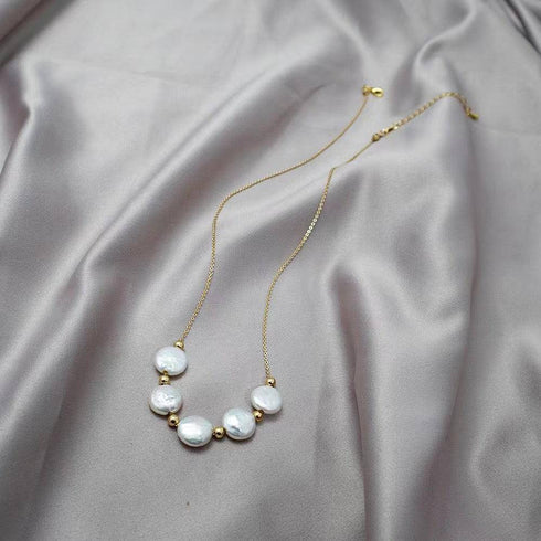 Tincup Coin Pearl Necklace - House Of Pearls