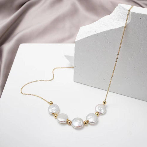 Tincup Coin Pearl Necklace - House Of Pearls