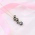 Five-Drop Black Tahitian Pearl Pendant 18K Pure Gold - Necklaces made with hand-selected pearls from House of Pearls