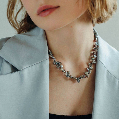 Grey Keshi Freshwater Pearl Necklace - House Of Pearls
