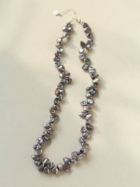 Grey Keshi Freshwater Pearl Necklace - House Of Pearls