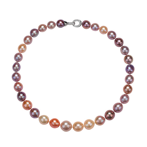 11-14mm Multicolor Freshwater Pearl Strand Necklace - Necklaces made with hand-selected pearls from House of Pearls