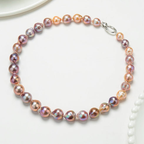 Pink-Purple Baroque Freshwater Pearl Necklace and Bracelet Set - Necklaces made with hand-selected pearls from House of Pearls