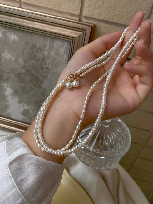 White Rice Freshwater Pearls Necklace (Purchase Individually) - Necklaces made with hand-selected pearls from House of Pearls