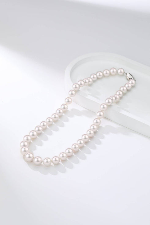 Graduated White Freshwater Pearl Necklace - Necklaces made with hand-selected pearls from House of Pearls