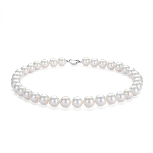 Graduated White Freshwater Pearl Necklace - Necklaces made with hand-selected pearls from House of Pearls