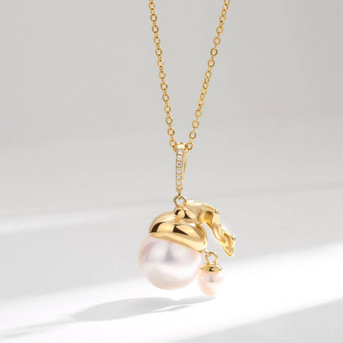 11-12mm Freshwater Pearl "Girl Pendant" Necklace - Necklaces made with hand-selected pearls from House of Pearls