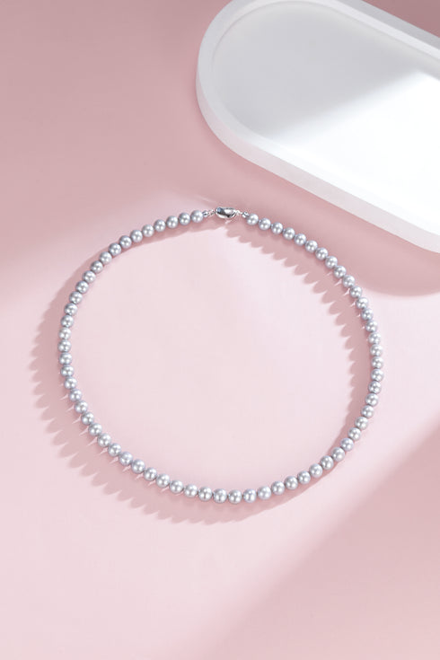 5-6mm Grey Freshwater Pearl Strand Necklace - Necklaces made with hand-selected pearls from House of Pearls