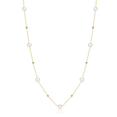 Jessica Pearl Necklace and Bracelet Set in Gold Vermeil or Silver - House Of Pearls