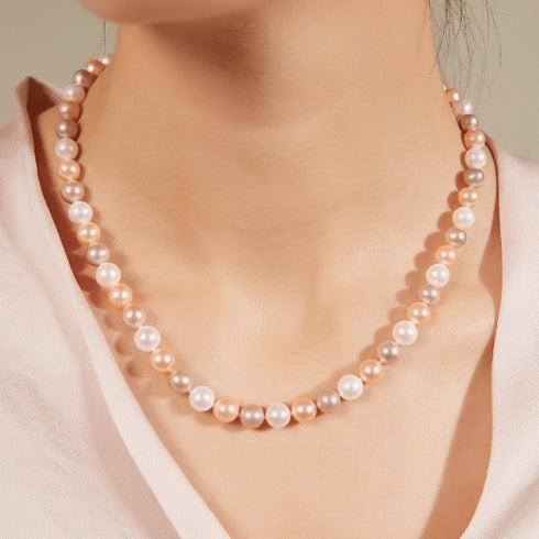Multicolor Freshwater Pearl Necklace,7.5-8mm - House Of Pearls