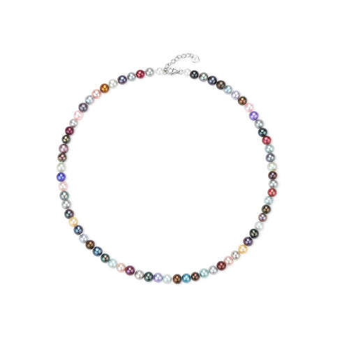 Dyed Multicolour Freshwater Pearl Necklace - House Of Pearls