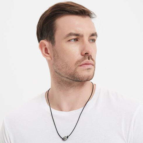 Tahitian Baroque Pearl Knotted Leather Necklace - House Of Pearls