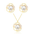 Rose White Mother of Pearls Necklace Gold Vermeil - Necklaces made with hand-selected pearls from House of Pearls