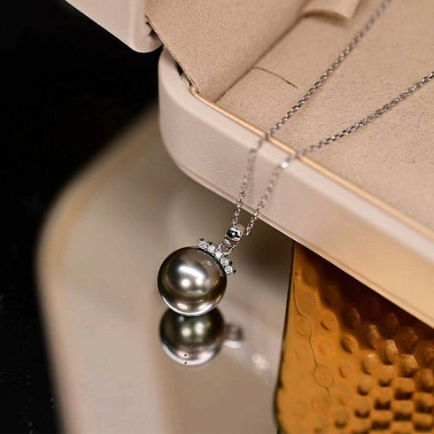 10-12mm Tahitian Pearl Sisi Pendant Necklace - Necklaces made with hand-selected pearls from House of Pearls