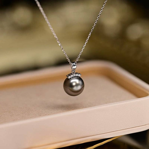 10-12mm Tahitian Pearl Sisi Pendant Necklace - Necklaces made with hand-selected pearls from House of Pearls