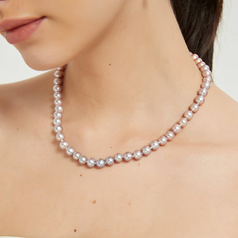 Gradual Color 7-8mm Pearls Strand - Pink to Purple - House Of Pearls
