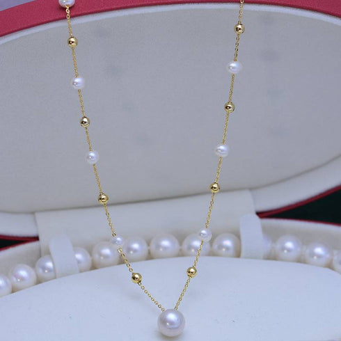 Teardrop Pendant Beaded Necklace - House Of Pearls