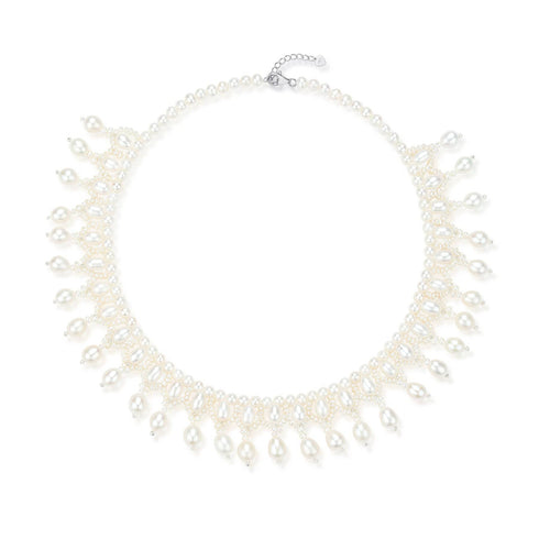 Vintage Triple-Layer Handcrafted Pearl Necklace - House Of Pearls