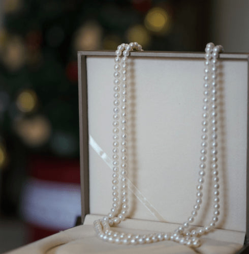 White 68" Length Freshwater Pearl Necklace - House Of Pearls