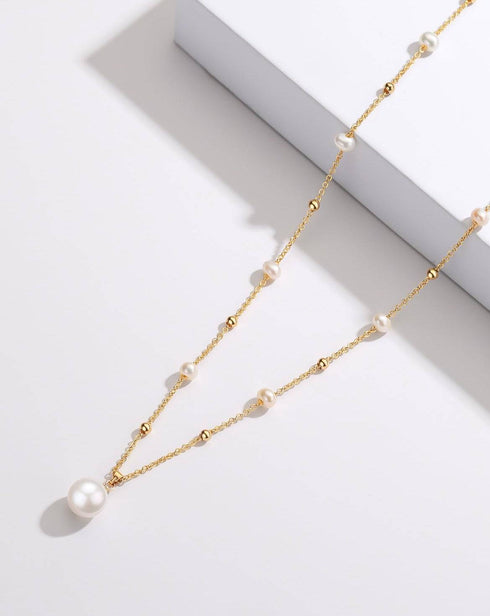 Teardrop Pendant Beaded Necklace - House Of Pearls