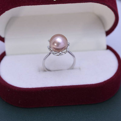 10-11mm Freshwater Pearl Cubic Zirconia Ring - House Of Pearls