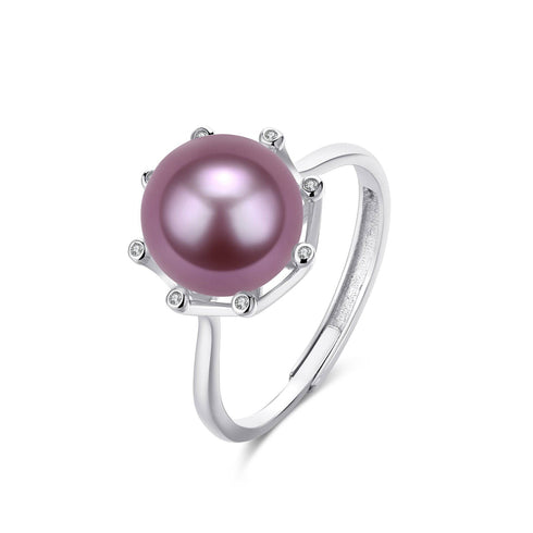 10-11mm Freshwater Pearl Cubic Zirconia Ring - House Of Pearls
