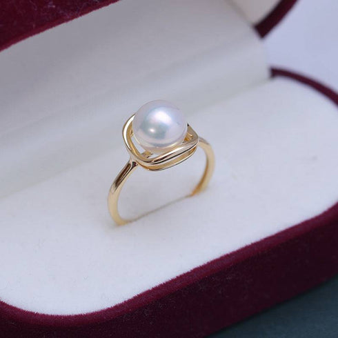 8-9mm Freshwater Pearl & Elowen Ring - House Of Pearls