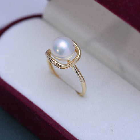 8-9mm Freshwater Pearl & Elowen Ring - House Of Pearls