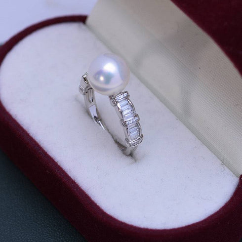 9-10mm Freshwater Pearl & Amanda Ring - House Of Pearls