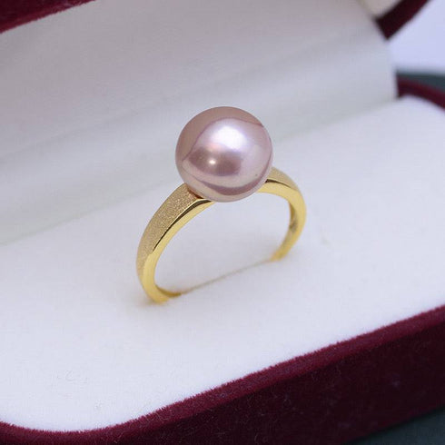 10-11mm Freshwater Pearl Frosted Ring - House Of Pearls