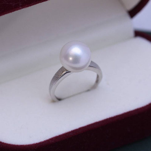 10-11mm Freshwater Pearl Frosted Ring - House Of Pearls