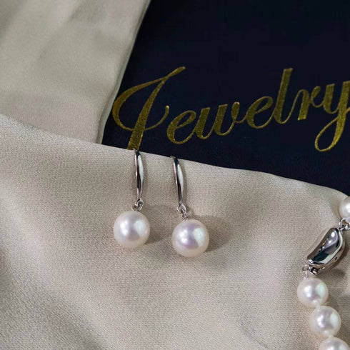 8-9mm White Freshwater Pearl 3-Piece Jewelry Set - House Of Pearls