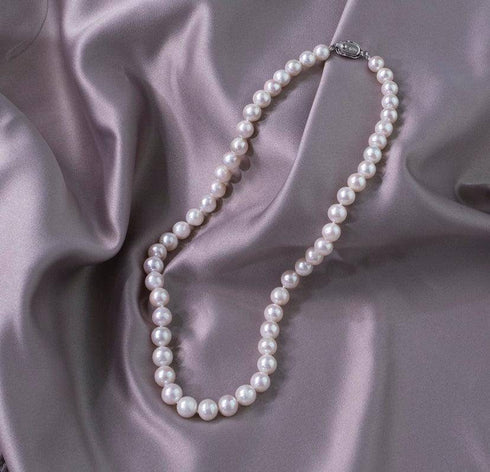 8-9mm White Freshwater Pearl 3-Piece Jewelry Set - House Of Pearls