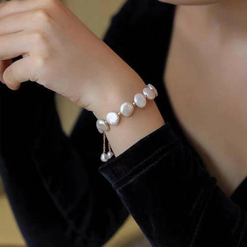 Coin Pearl Necklace Bracelet and Earrings (Purchase Individually) - House Of Pearls