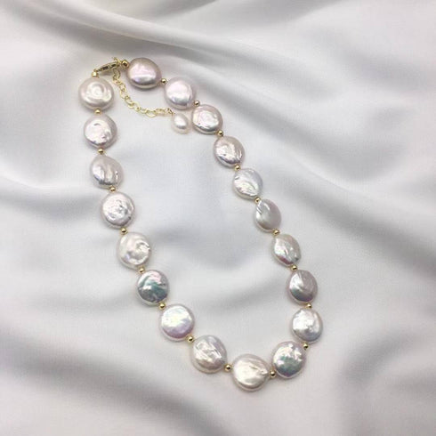 Coin Pearl Necklace Bracelet and Earrings (Purchase Individually) - House Of Pearls