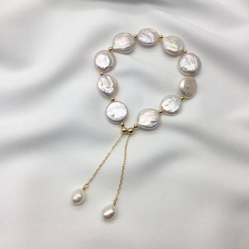 Coin Pearl Necklace Bracelet and Earrings (Purchase Individually) - House Of Pearls
