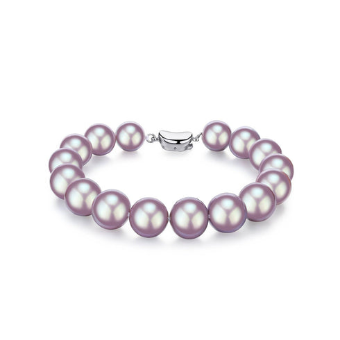 Purple 10-12mm Edison Pearl Necklace and Bracelet Set - House Of Pearls
