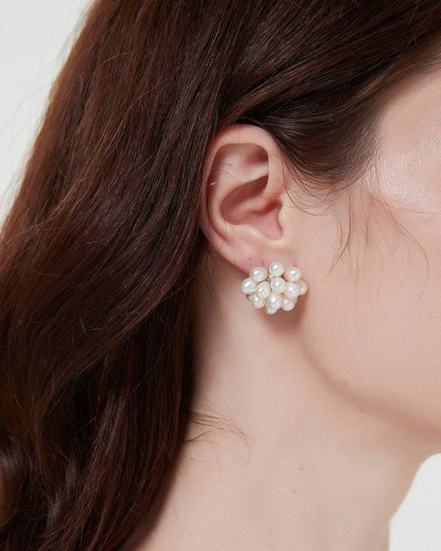 Floral Oval Pearl Set Necklace and Earrings (Purchase Individually) - House Of Pearls