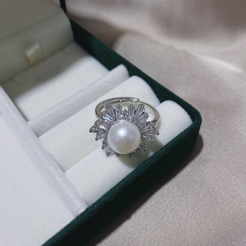 White Snowflake Pendant Freshwater Pearl Jewelry Set - House Of Pearls