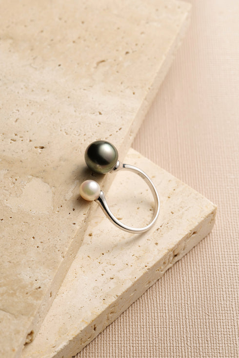 Tahitian Black Pearl Freshwater Pearl Ring - Rings made with hand-selected pearls from House of Pearls