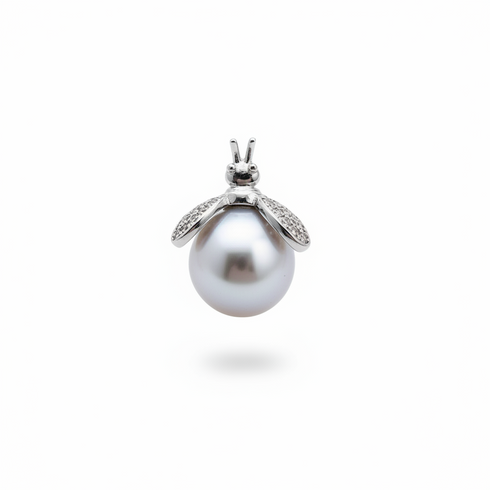 White South Sea Pearl Bee Pendant - LAST PIECE - Pendant made with hand-selected pearls from House of Pearls