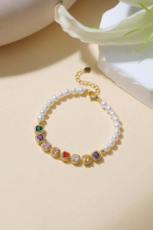 Freshwater Pearl Rainbow Crystal Jewelry Set - Sets made with hand-selected pearls from House of Pearls