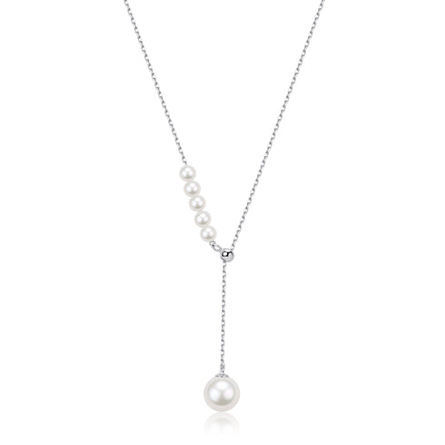 Y Shape Pearl Pendant Necklace - Necklaces made with hand-selected pearls from House of Pearls