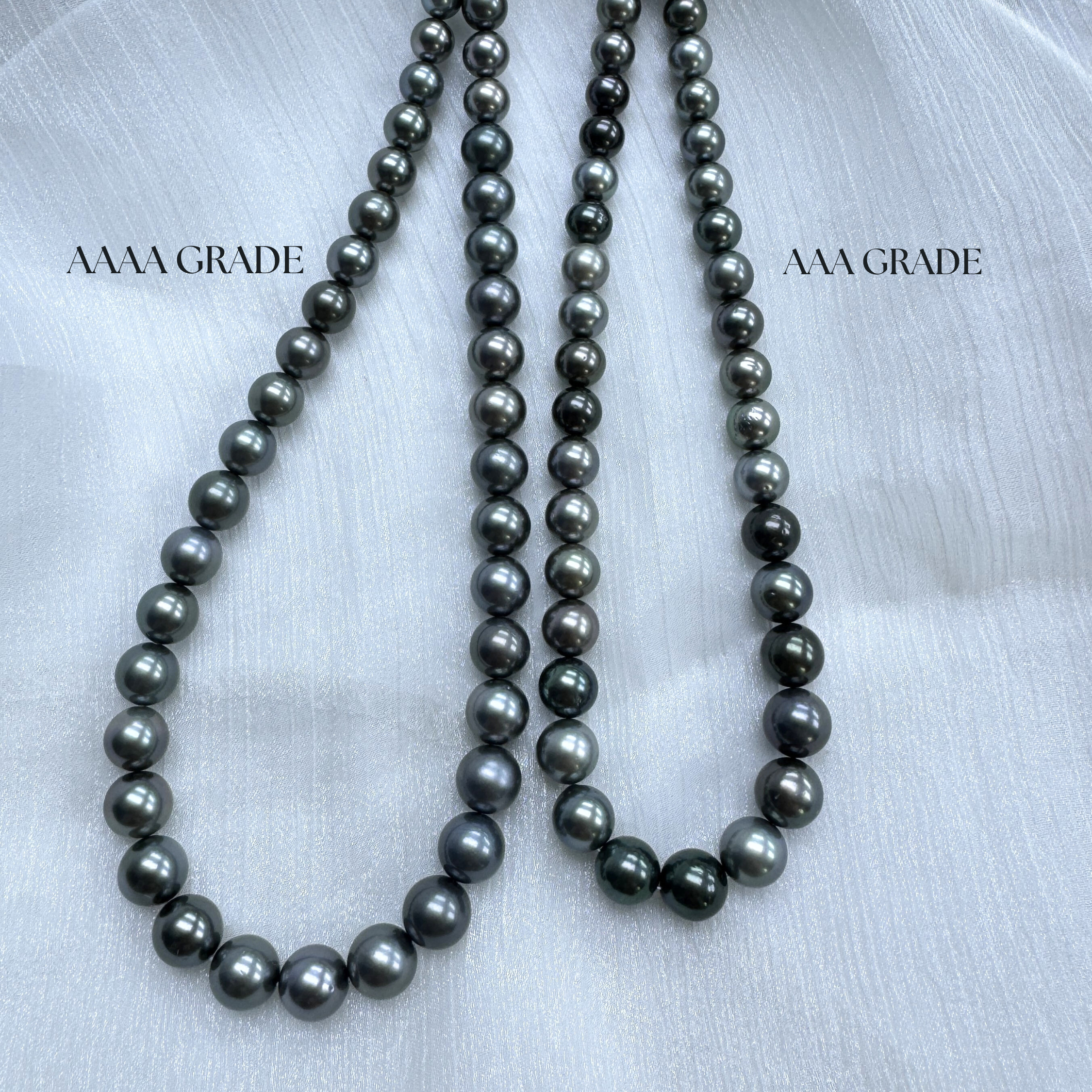 8-11mm AAAA Tahitian Pearl Necklace Strand | House Of Pearls