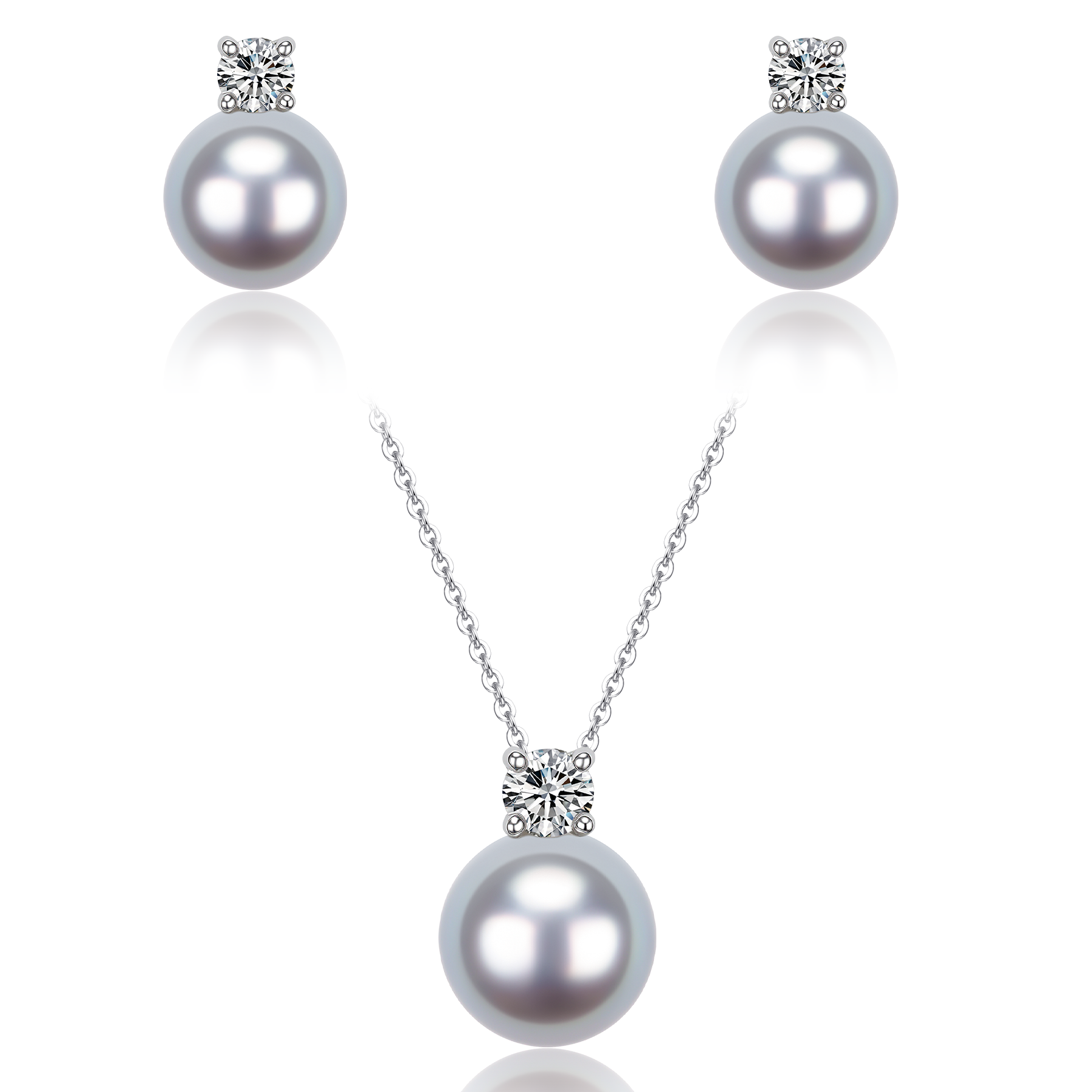 Lot # 102 14K Natural Golden Cultured Akoya Pearl Set- Necklace Lot # 102 14K Natural Golden Cultured Akoya Pearl Set- Necklace