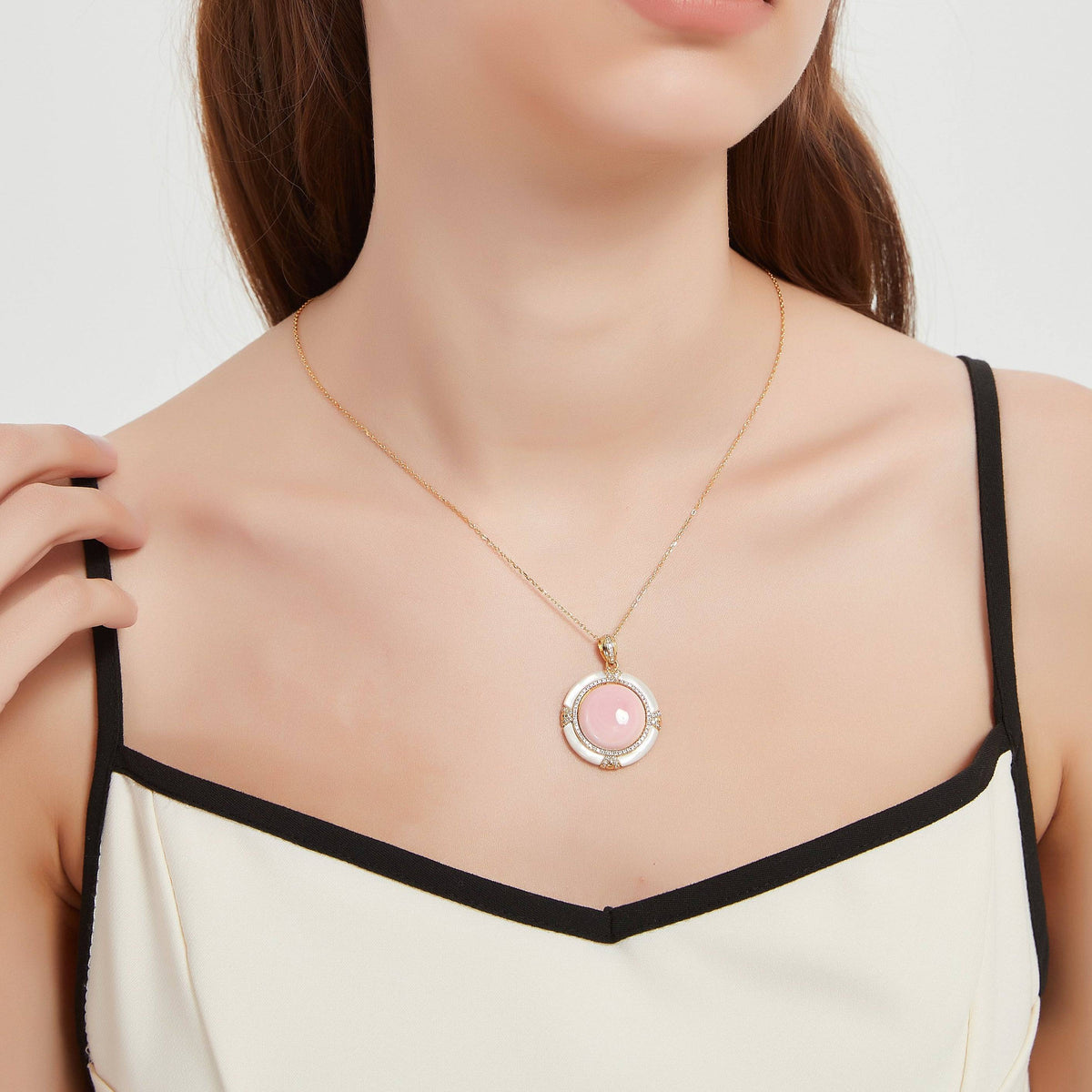 Pink Queen Conch Shell Princess Pearls Necklace | House Of Pearls