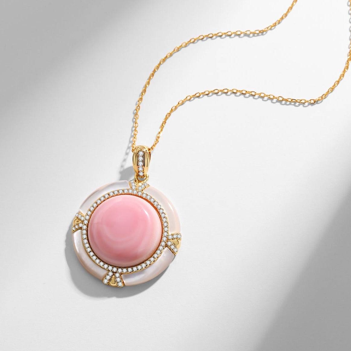 Pink Queen Conch Shell Princess Pearls Necklace | House Of Pearls